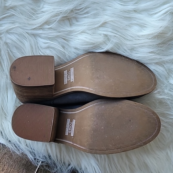 TOMS Leila Forged Iron grey Suede Mules in Size 6.5 - Picture 6 of 9